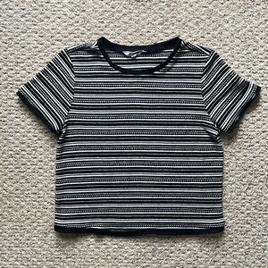 BB Dakota Boxy Stripe Knit Top SZ M